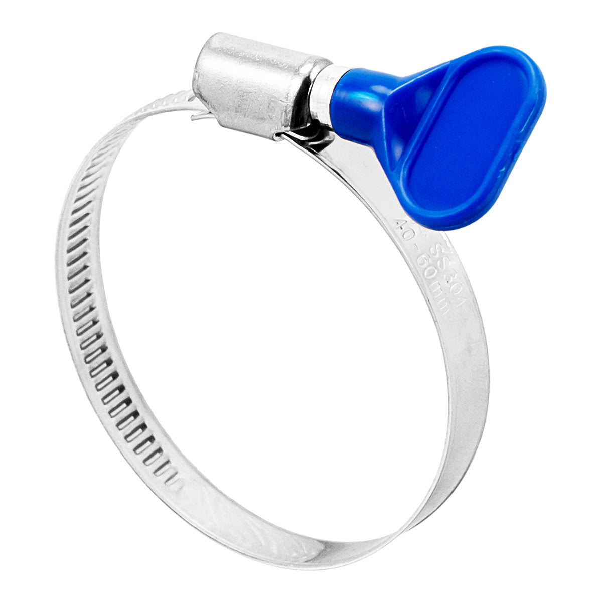 Stainless Steel Easy-Turn (Butterfly) Hose Clamp (40mm - 60mm | Approx. 2 3/8")
