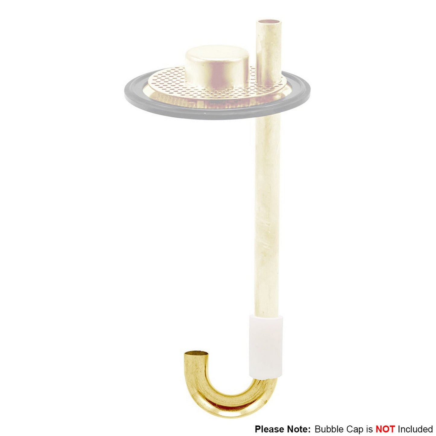 Kegland PolyPhoenix Copper Bubble Capper Plate U-Bend With Silicone Tube