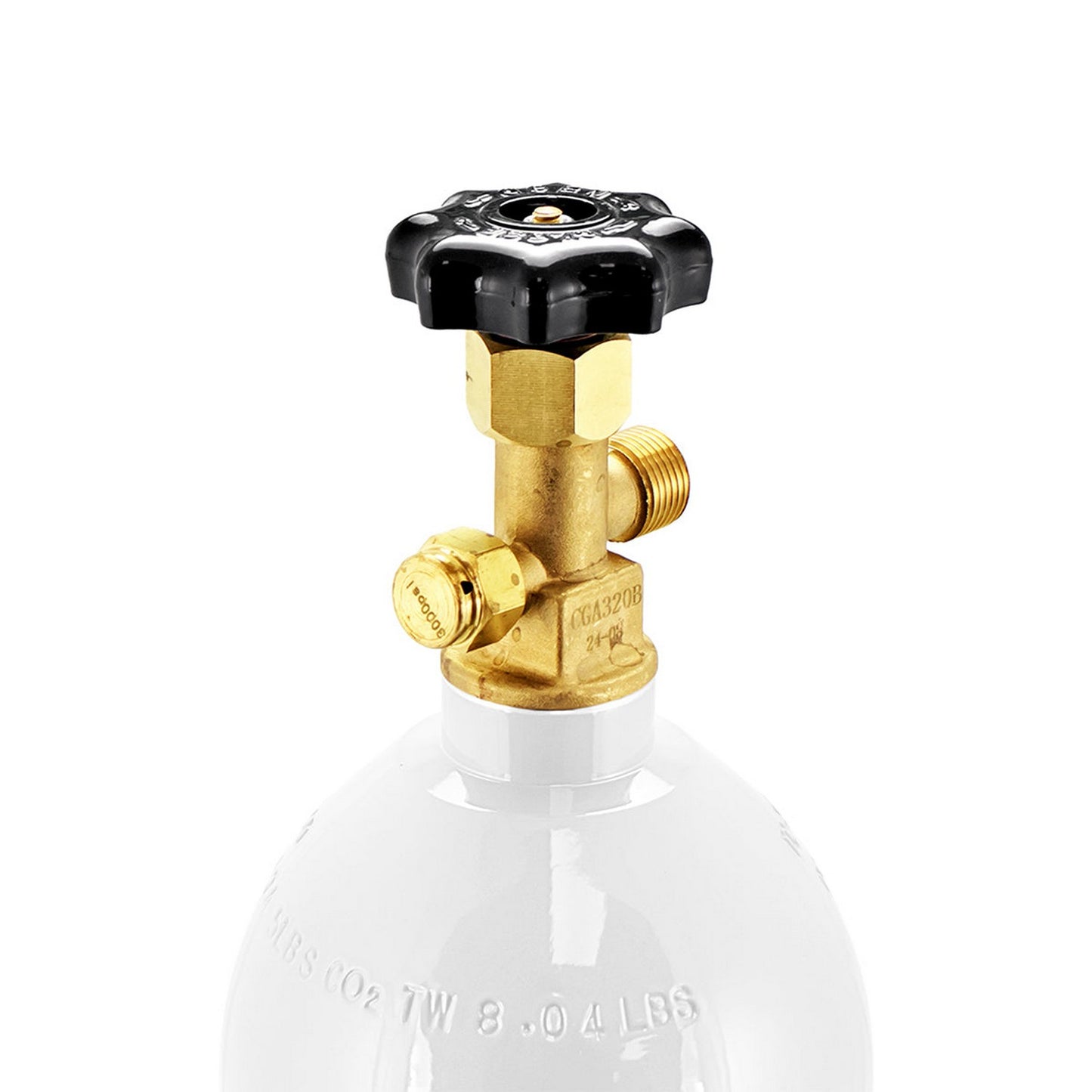 Kegland CGA320 Co2 Gas Cylinder Valve - 1.125" UNF (3000 PSI) - Canuck Homebrew Supply, Canada