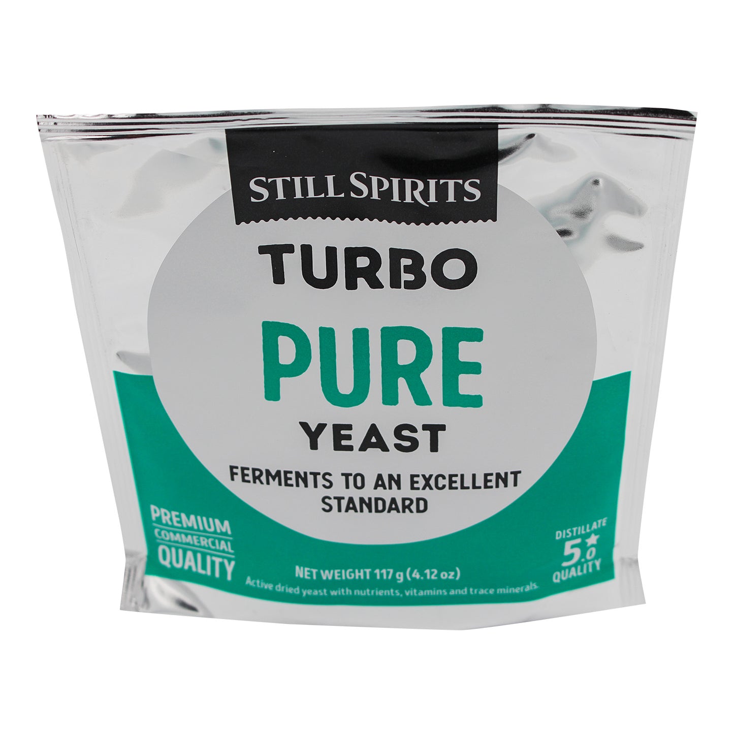 Still Spirits Turbo Pure Yeast (15% ABV) - Premium Commercial Dry Yeast (117 g)