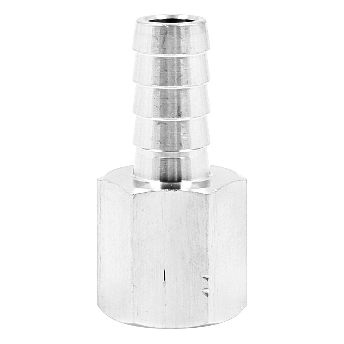 Stainless Steel Fitting - 3/8" Female NPT X 7/16" OD Barb