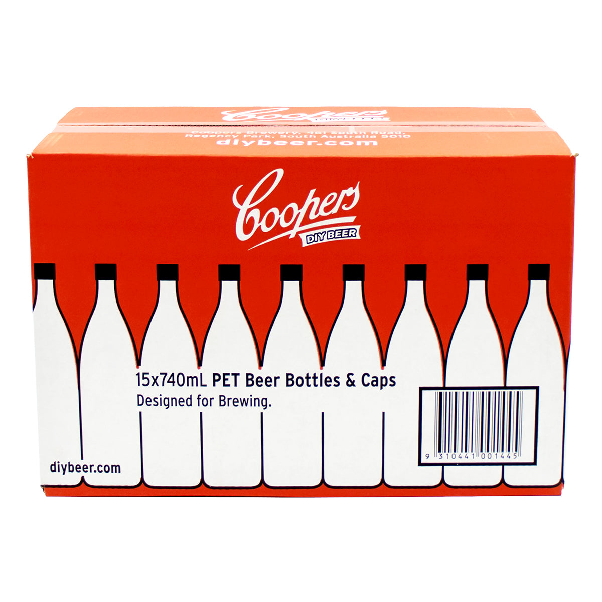 Coopers PET Beer Bottles With Caps - 740 ml (15 Pack) - Canuck Homebrew Supply, Canada