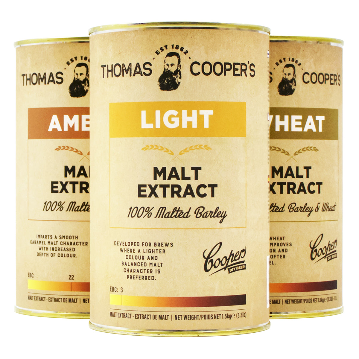 Thomas Cooper's Liquid Malt Extract (LME) Syrup - Light (3.3 lb) - Canuck Homebrew Supply, Canada