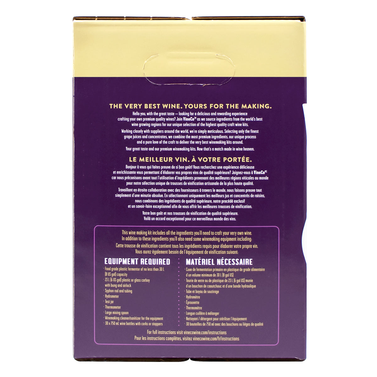 Signature Series Wine Kit - Cabernet Sauvignon Merlot (California)