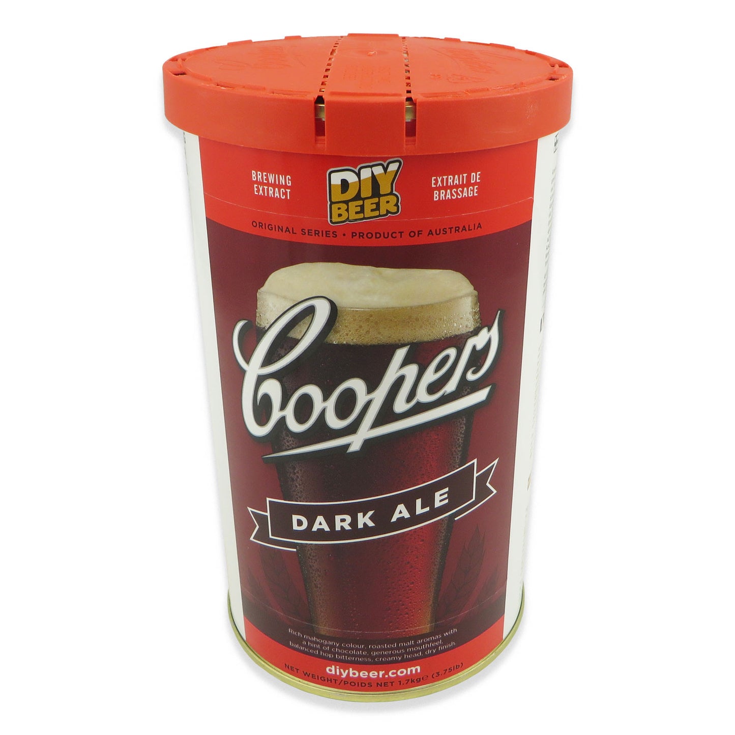 Coopers Dark Ale DIY Beer Kit - 1.7kg - Canadian Homebrewing Supplier - Free Shipping - Canuck Homebrew Supply