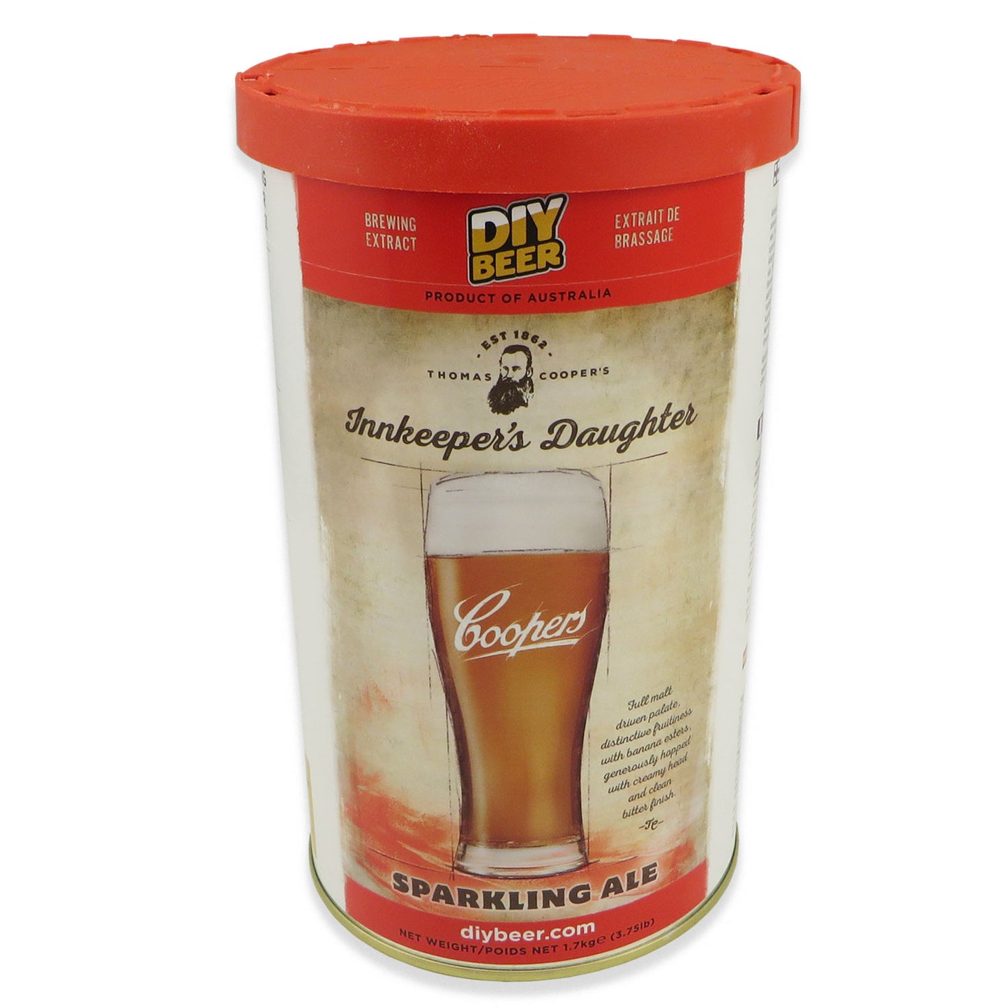 Coopers Sparkling Ale - Inn Keepers Daughter - 1.7kg - Canadian Homebrewing Supplier - Free Shipping - Canuck Homebrew Supply