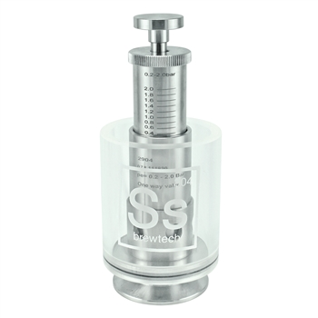 Ss Brewtech Stainless Steel 1.5" Tri-Clover Scaled Sspunding Valve | Adjustable PRV (Up to 3.5 BBL)