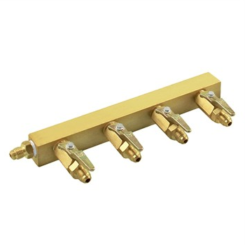 4 Way Gas Distributor Manifold – 1/4” MFL - Taprite