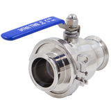 Stainless Steel Tri-Clover Quick Clean Ball Valve - 3" TC