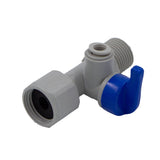 Monotight Food Grade Plastic (Push-In) Diverter Valve - 1/2" NPT x 1/4" (6.35mm)