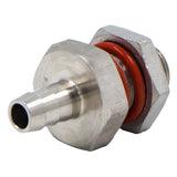 Stainless Steel Weldless Bulkhead - 1/2" Male NPT X 1/2" OD Barb