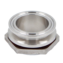 Stainless Steel Tri-Clover Weldless Bulkhead Fitting - 1.5" TC