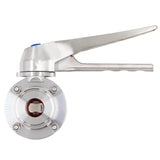 Stainless Steel Tri-Clover Butterfly Valve (Squeeze Trigger) - 1" TC (All SS)