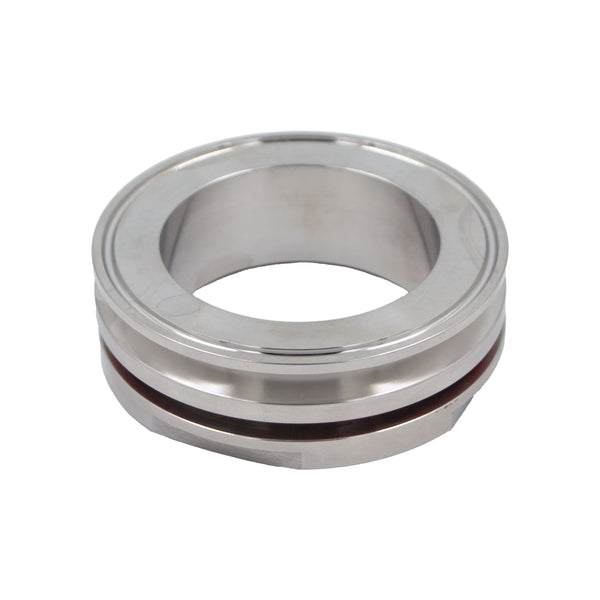 Stainless Steel Tri-Clover Weldless Bulkhead Fitting - 3" TC