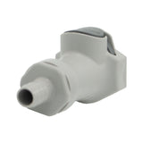 Micro Matic Polypropylene In-Line Disconnect Coupler - Female QD X 3/8" OD Barb [60600]