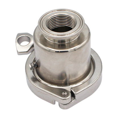 Stainless Steel Tri-Clover Heating Element Adapter - 1.5" TC to 1" Female NPS -  Canuck Homebrew Supply, Canada