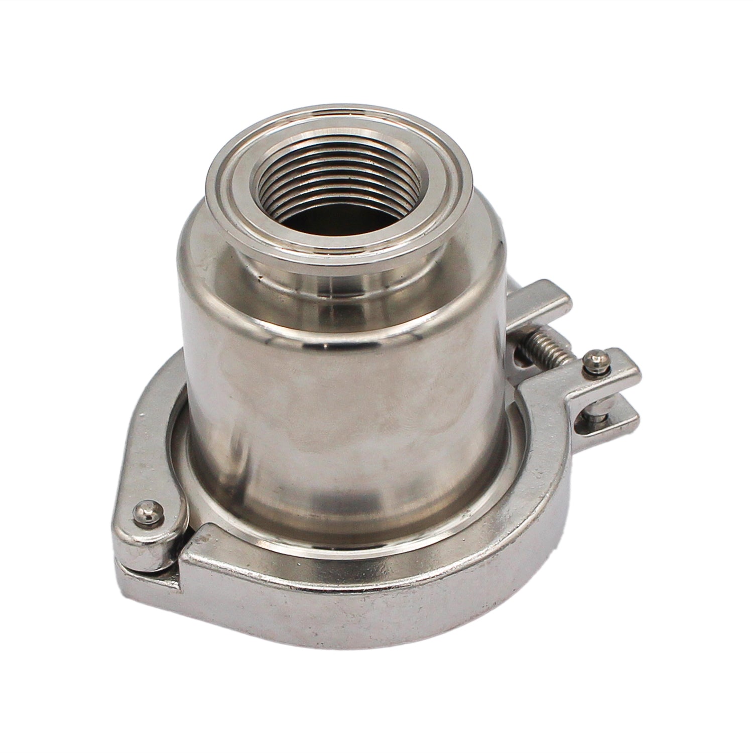 Stainless Steel Tri-Clover Heating Element Adapter - 1.5" TC to 1" Female NPS -  Canuck Homebrew Supply, Canada