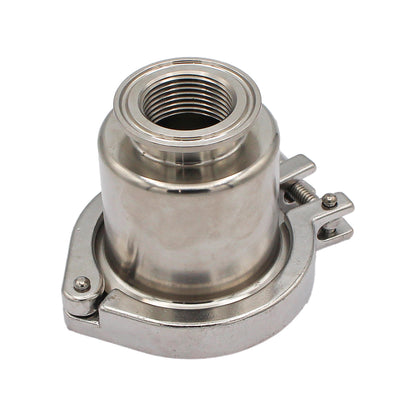 Stainless Steel Tri-Clover Heating Element Adapter - 1.5" TC to 1" Female NPS -  Canuck Homebrew Supply, Canada