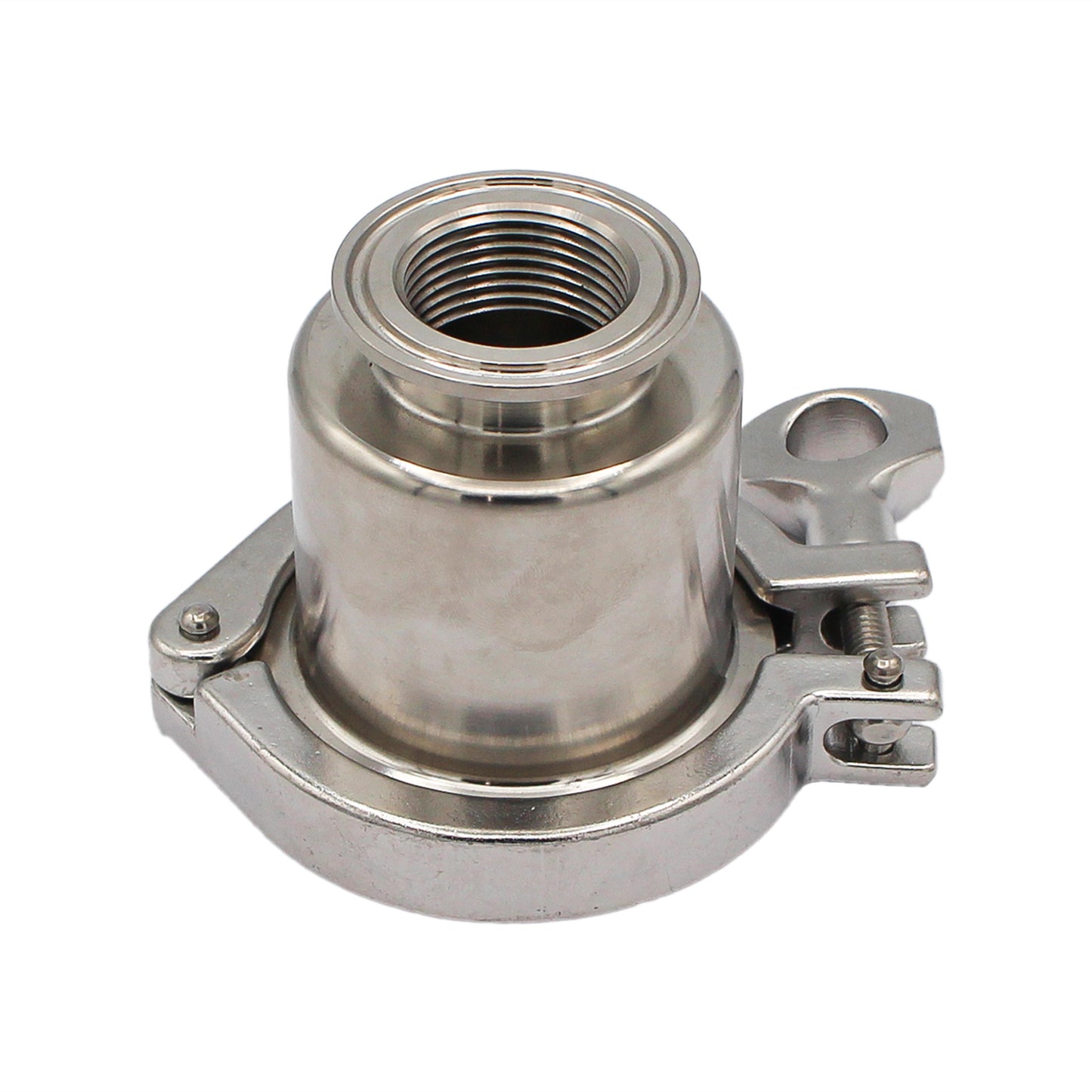 Stainless Steel Tri-Clover Heating Element Adapter - 1.5" TC to 1" Female NPS -  Canuck Homebrew Supply, Canada