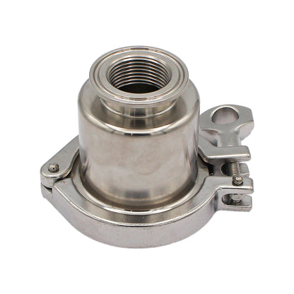 Stainless Steel Tri-Clover Heating Element Adapter - 1.5" TC to 1" Female NPS -  Canuck Homebrew Supply, Canada