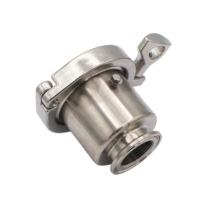 Stainless Steel Tri-Clover Heating Element Adapter - 1.5" TC to 1" Female NPS -  Canuck Homebrew Supply, Canada