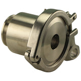 Stainless Steel Tri-Clover Heating Element Adapter - 1.5” TC to 1” Female NPT - Rear