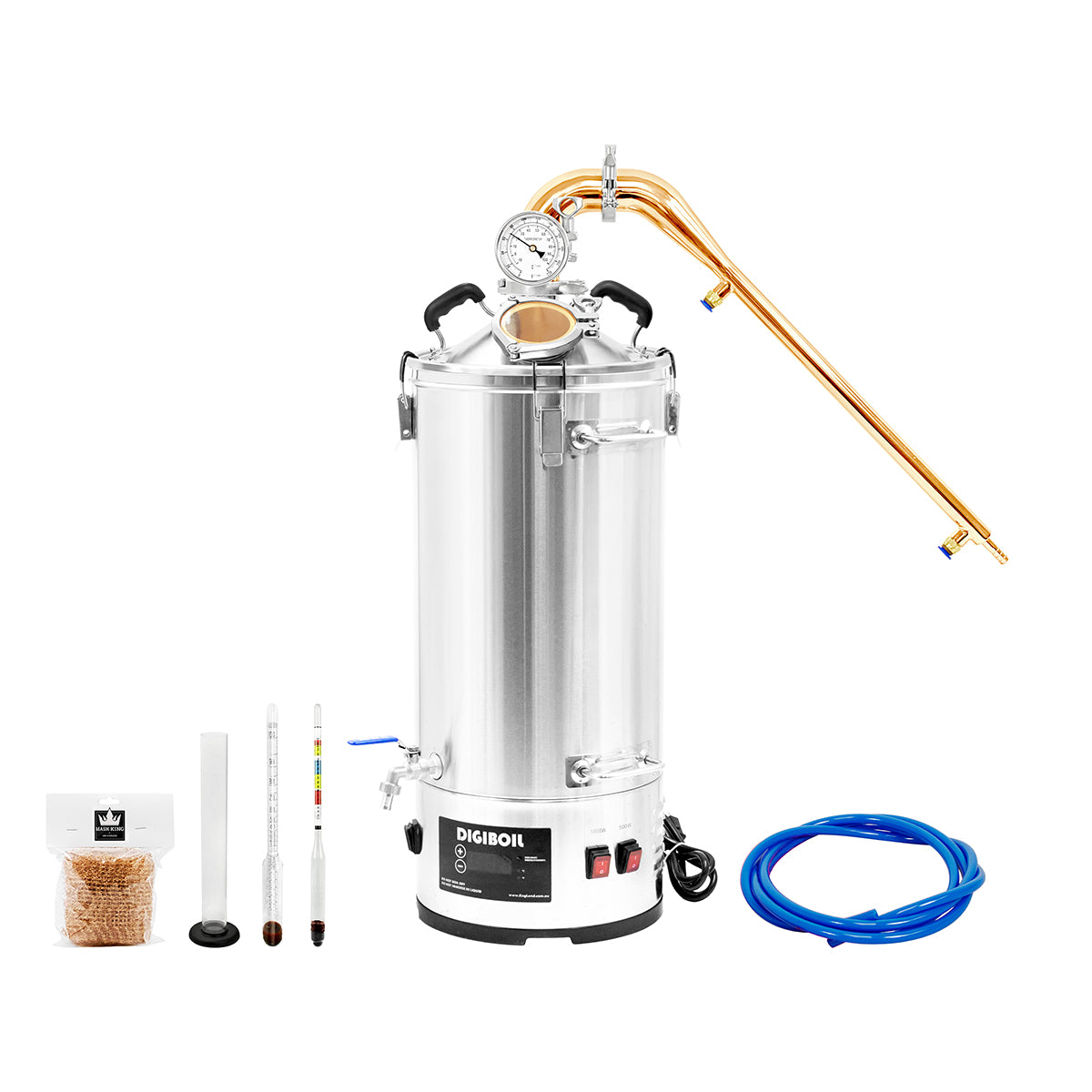 Copper Pot Still With DigiBoil Electric Kettle Kit - 2" TC (35L) | Gen 2 (110V)