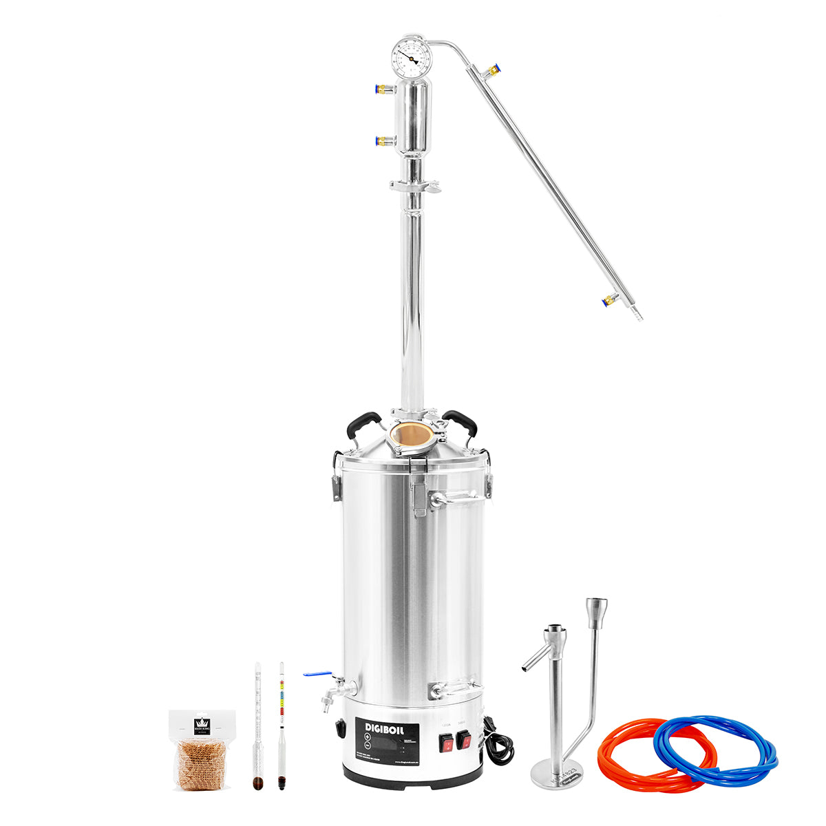 Stainless Steel Reflux Column Tower With DigiBoil Electric Kettle Kit - 2" TC (35L) | Gen 2 (110V)