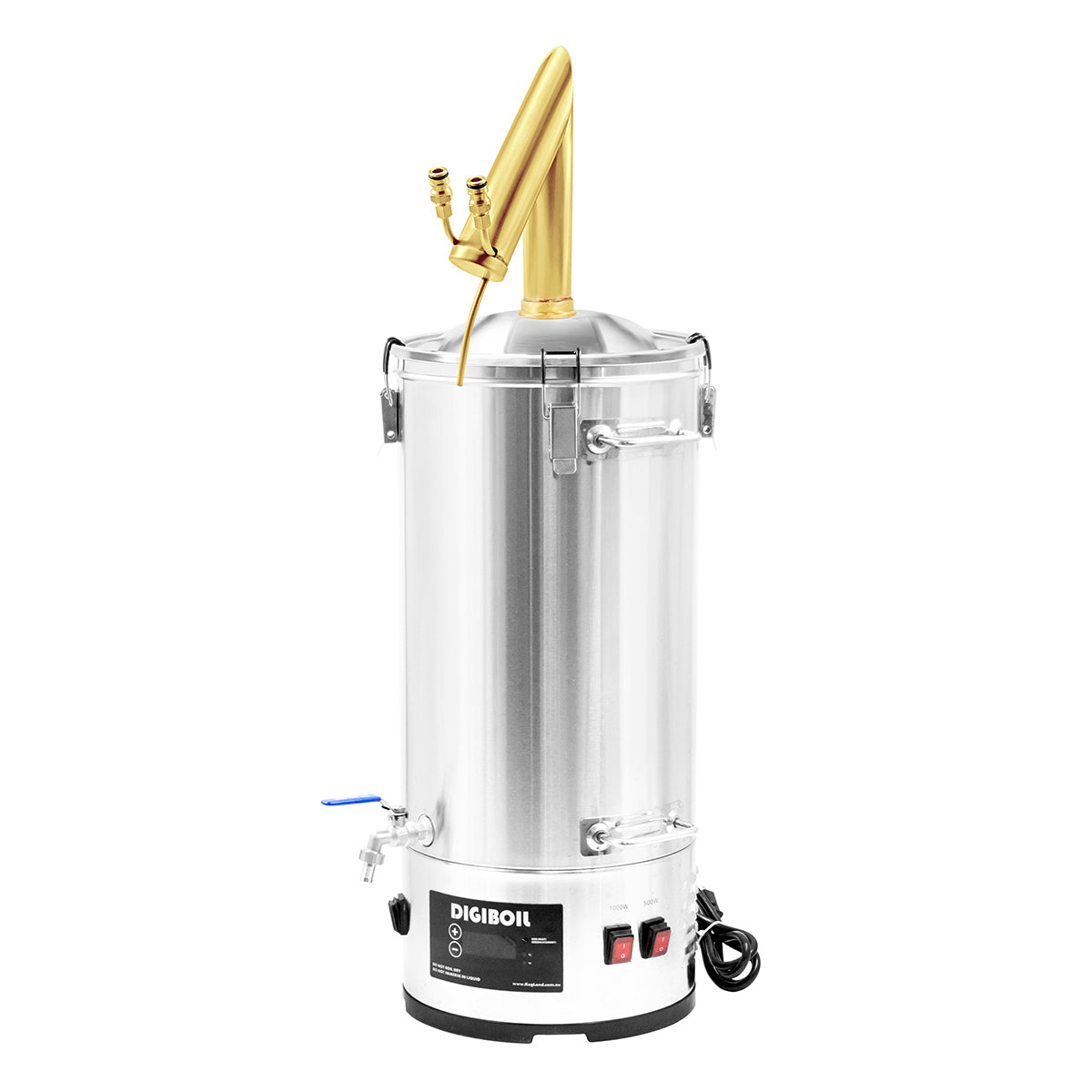 Kegland Copper Pot Still Condenser With DigiBoil Electric Kettle Starter Kit - 35L | Gen 2 (110V)