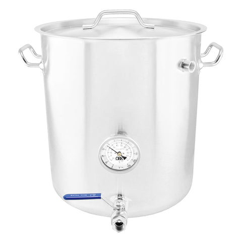 10 Gallon (38L) Stainless Steel Mash Tun Welded Brew Kettle - Tri-Clad Induction Ready