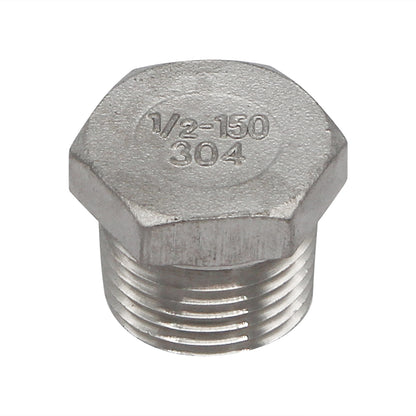 Stainless Steel Plug - 1/2" Male NPT