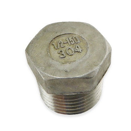 Stainless Steel Plug - 1/2" MPT