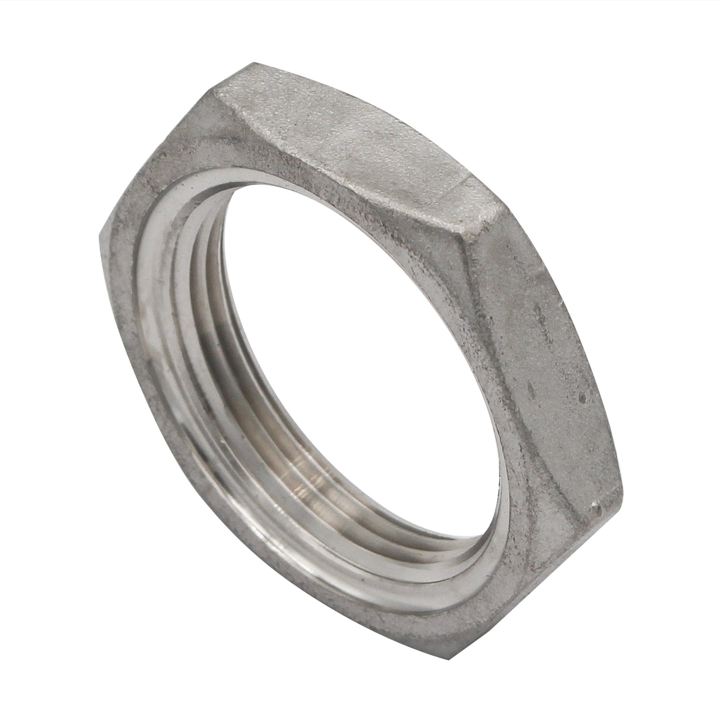 1 1/4" NPS Lock Nut - 304 Stainless Steel Pipe Fitting