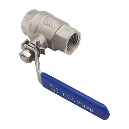Stainless Steel 1/2" Female NPT 2-Piece Ball Valve -  Canuck Homebrew Supply, Canada
