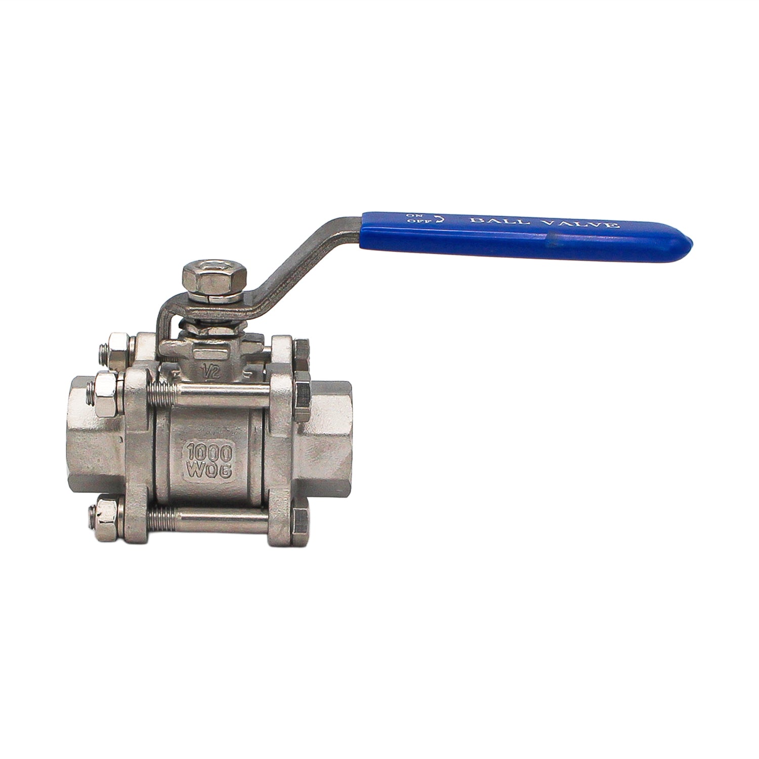 Stainless Steel 1/2" Female NPT 3-Piece Ball Valve -  Canuck Homebrew Supply, Canada