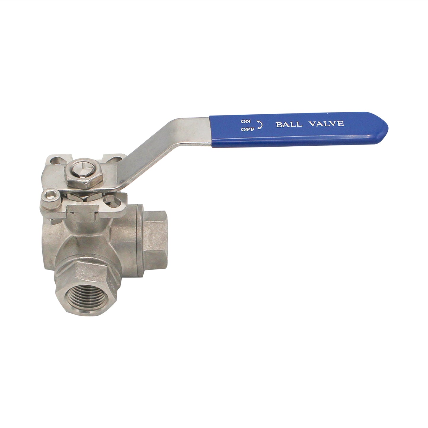 Stainless Steel 1/2" Female NPT L-Type 3-Way Ball Valve