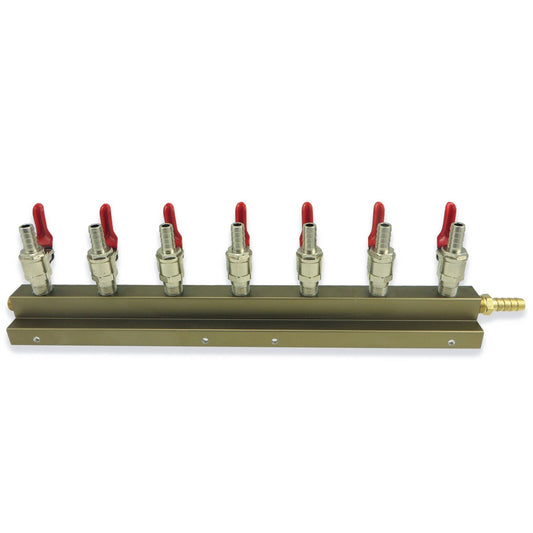 7 Way Gas Distributor  (Manifold) - Canadian Homebrewing Supplier - Free Shipping - Canuck Homebrew Supply