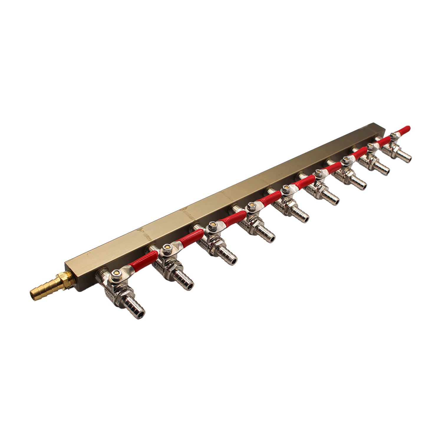 CO2 Gas Distributor 9 Way Gas Distributor (Manifold) - 3/8" OD barbed Check Valves -  Canuck Homebrew Supply, Canada