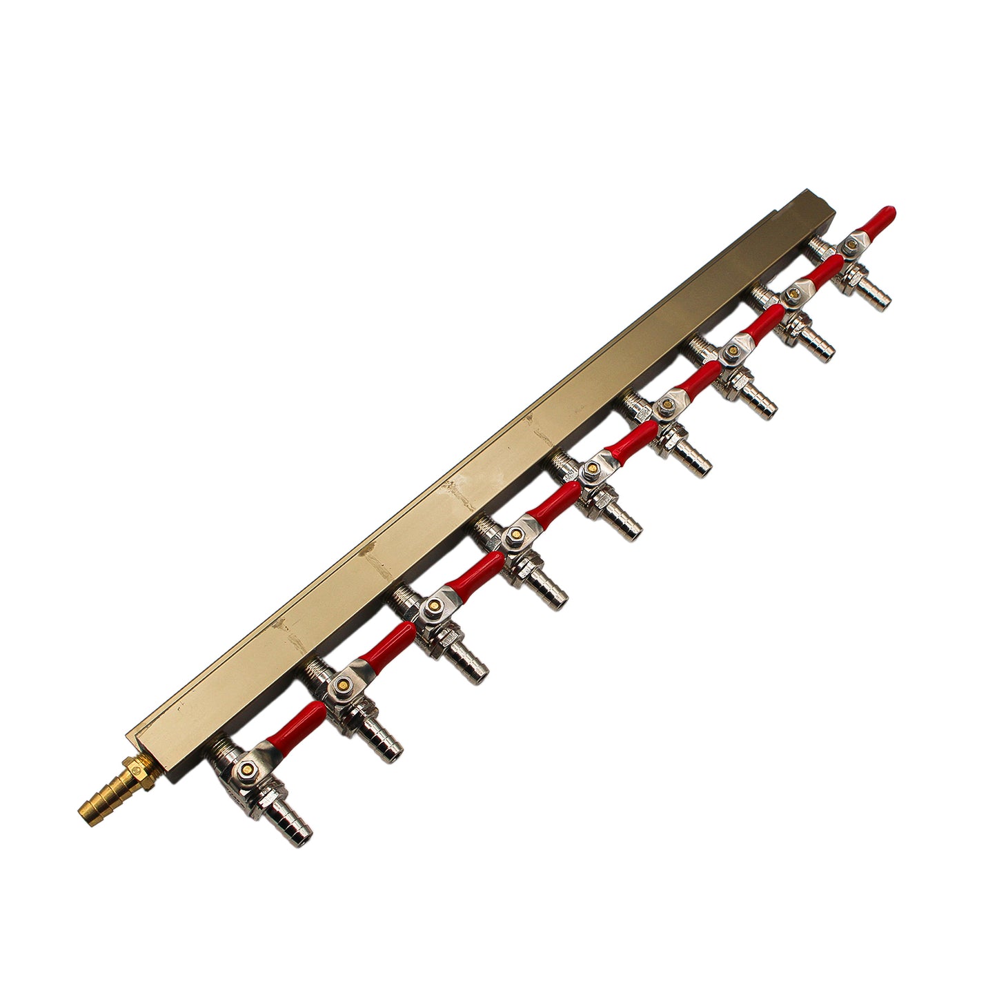 CO2 Gas Distributor 9 Way Gas Distributor (Manifold) - 3/8" OD barbed Check Valves -  Canuck Homebrew Supply, Canada