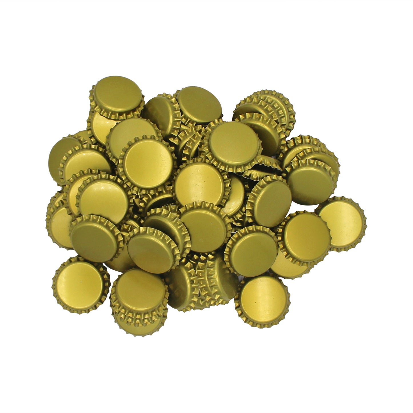 Gold Oxygen Barrier Pry-Off Crown Bottle Caps - Approx. 100