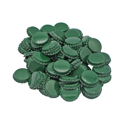 Green Oxygen Barrier Pry-Off Crown Bottle Caps - Approx. 100