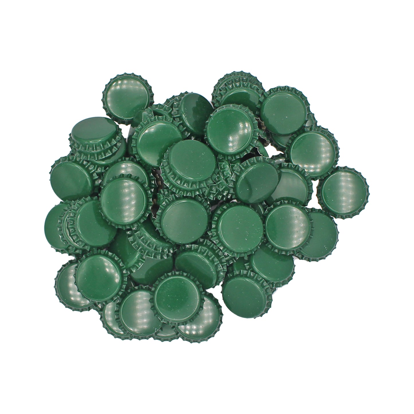 Green Oxygen Barrier Pry-Off Crown Bottle Caps - Approx. 100