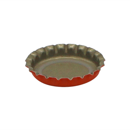 Orange Oxygen Barrier Pry-Off Crown Bottle Caps - Approx. 100