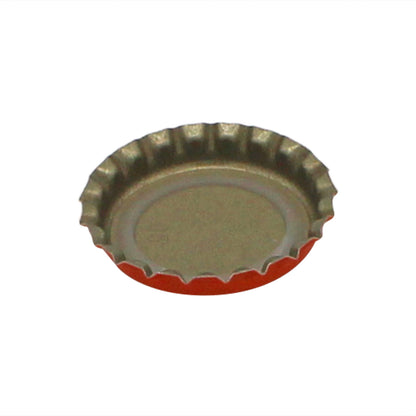 Orange Oxygen Barrier Pry-Off Crown Bottle Caps - Approx. 100