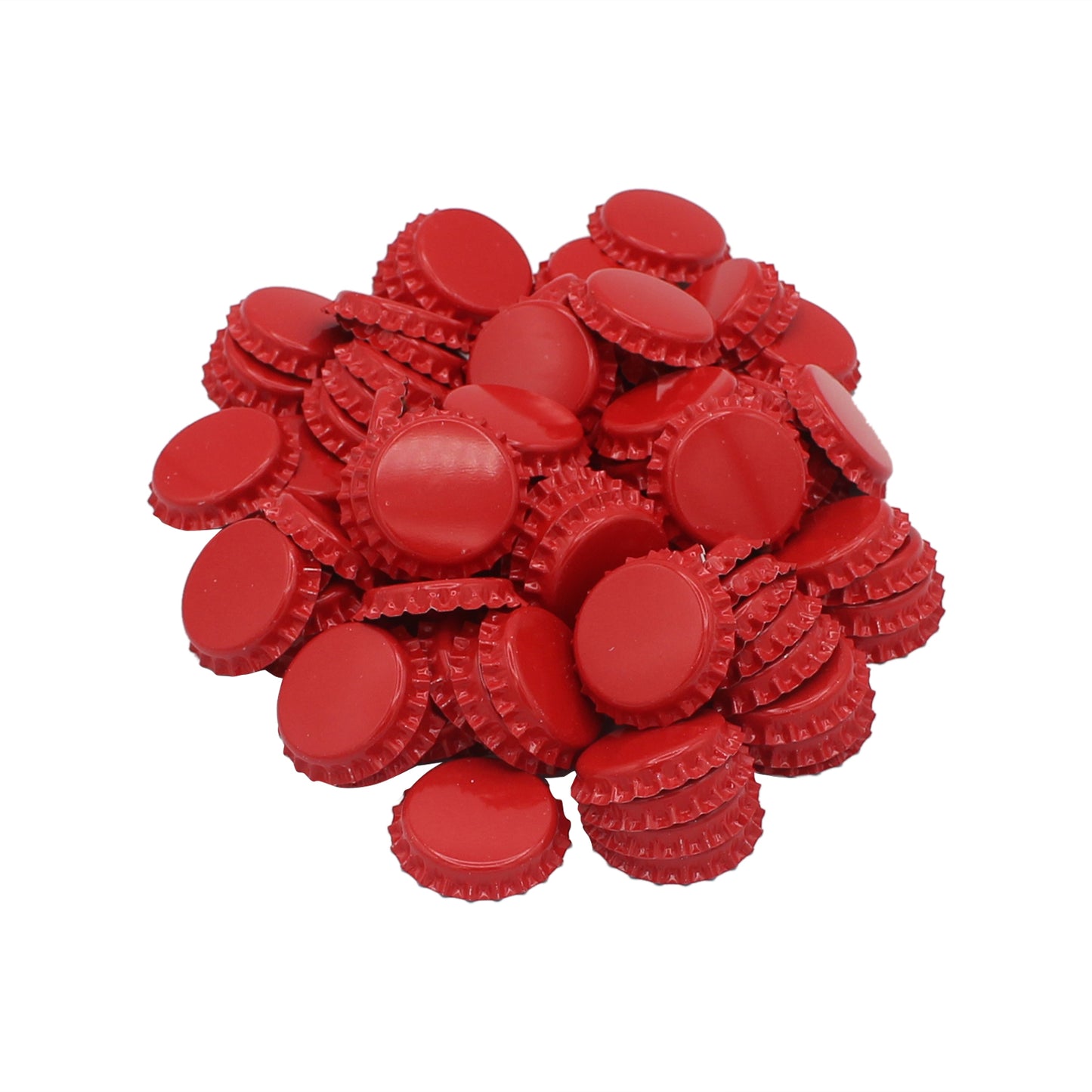 Red Oxygen Barrier Pry-off Crown Bottle Caps - Approx. 100