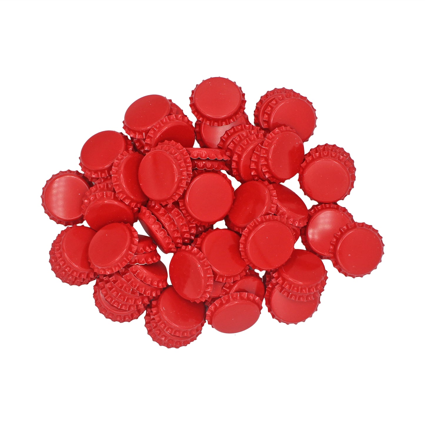 Red Oxygen Barrier Pry-off Crown Bottle Caps - Approx. 100