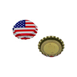 American Flag Crown Bottle Caps - Approx. 100