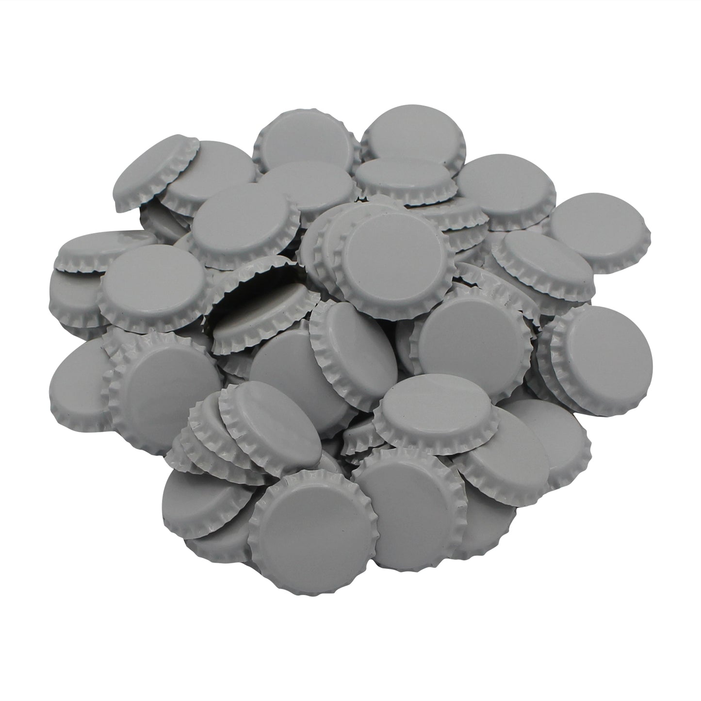 White Oxygen Barrier Pry-Off Crown Bottle Caps - Approx. 100