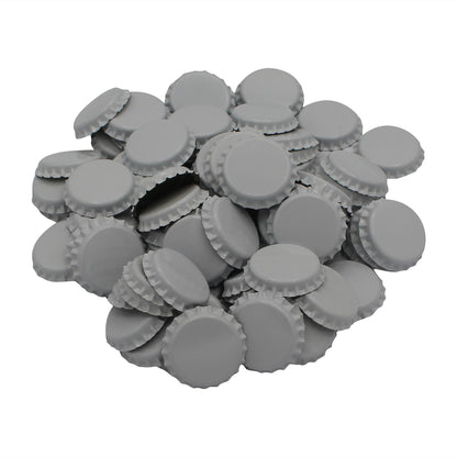 White Oxygen Barrier Pry-Off Crown Bottle Caps - Approx. 100