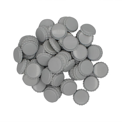 White Oxygen Barrier Pry-Off Crown Bottle Caps - Approx. 100